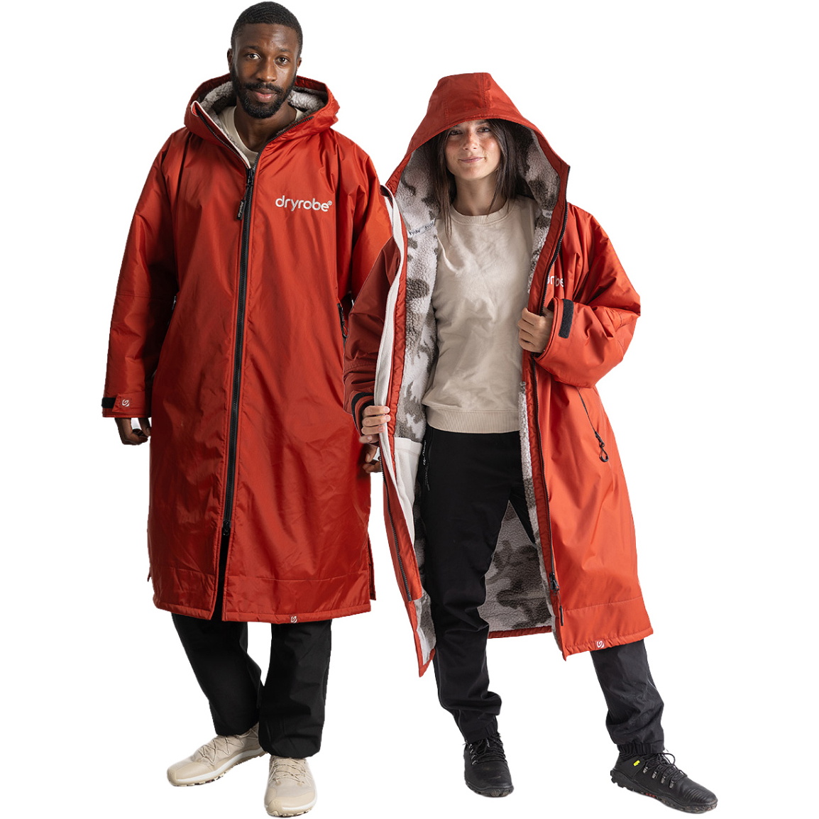 2026 Dryrobe Advance Long Sleeve Changing Robe DALSV3 - Burnt Orange